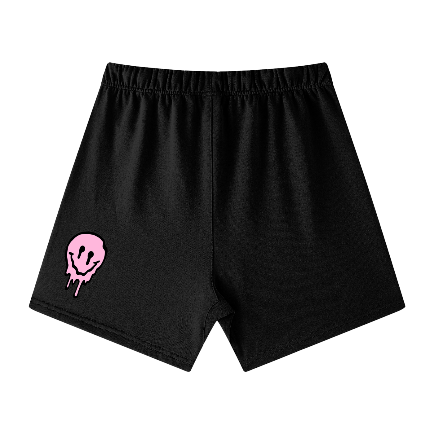 Black Loose Fit Cotton Shorts