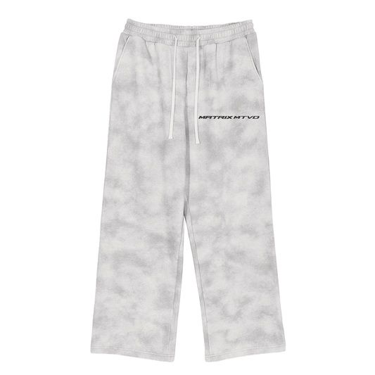 Dirty Washed Wide-Leg Sweats